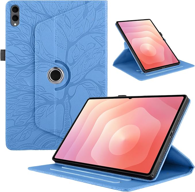 for Samsung Galaxy Tab S11 Ultra Case 14.6 inchFashion Embossing TechnologyMulti-Viewing AnglesSlim Light Shell CoverPU Leather+TPUCompatible with Samsung Galaxy Tab S11 UltraBlack