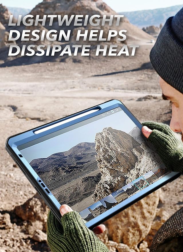 SUPCASE for iPad Pro 11 inch Case 2020 with Pencil Holder Blue | Built-in Screen Protector Built-in Stand Support Apple Pencil's Wireless Charge Heavy Duty Protection Unicorn Beetle Pro