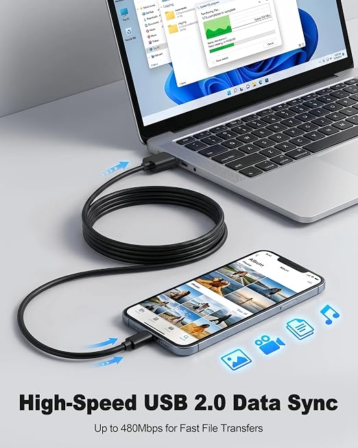 3.3FT Micro USB Cable for Old Android Phones/Headphones Charger 5Pack 60W USB A to Micro USB Cable for Samsung Galaxy S6/S7 J7 Edge Note 5 PS4/PS3 Controller Kindle Charger Cable Replacement MP3