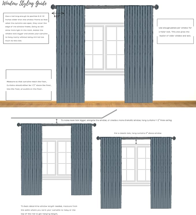 Ombre Light Filtering Door Curtain 100" Extra Wide Gradient Print on Rayon