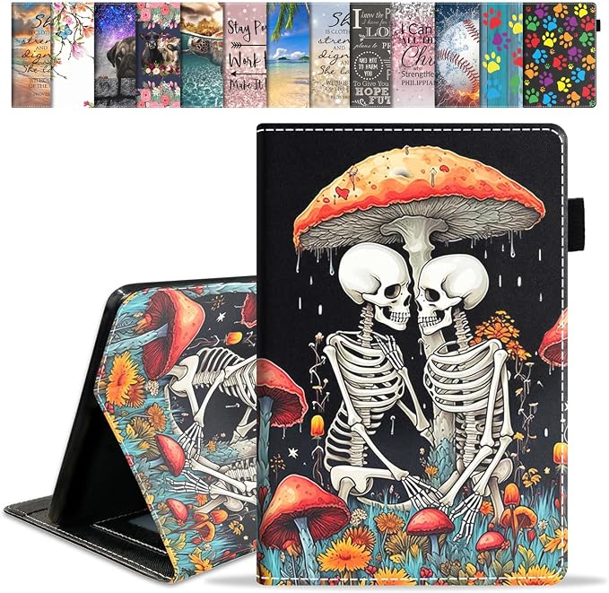 Case for Amazon Fire HD 8/Fire HD 8 Plus Tablet (12th/10th Generation 2024/2022/2020 Release) Premium PU Leather Cover with Auto Sleep Wake African Women