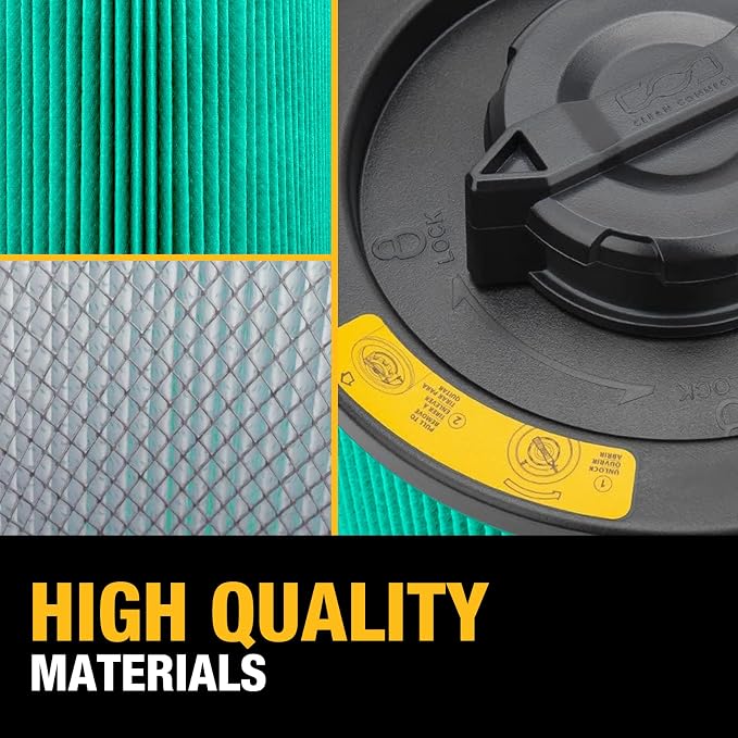 DEWALT Shop Vac Filter, HEPA Vacuum Filter Replacement DXVC4003, Shopvac Filter