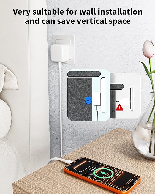 [Apple MFi Certified]2-Pack 40W USB C Charger BlockDynamic Power Foldable Plug Fast Charging AdapterMax 60W Output Compatible with Apple iPhone 17 Pro/17 Air/16 Pro Max/16 Pro/16e/16/15 Pro/15 Plus