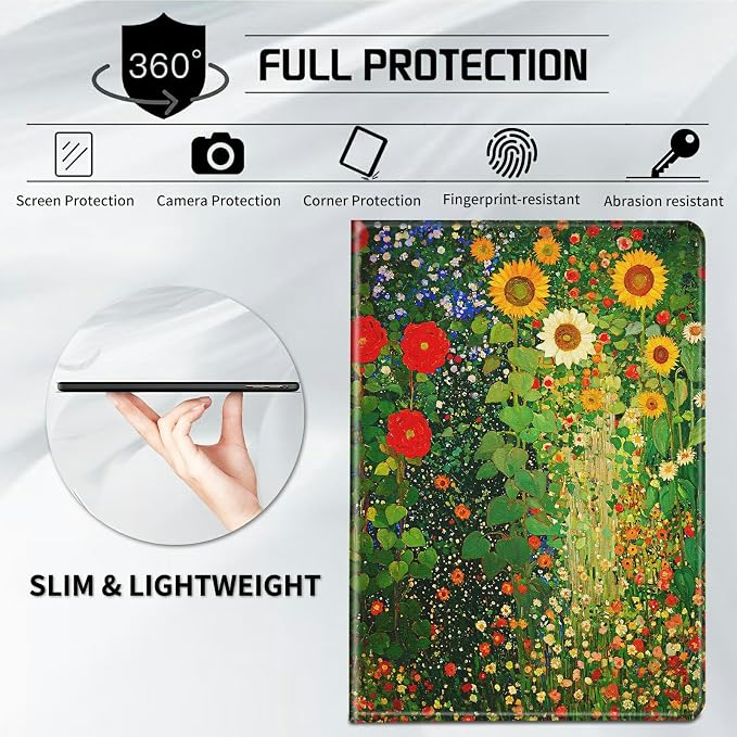Case for All-New Kindle Paperwhite 12th Generation 7 inch 2024 &amp Kindle Colorsoft Signature Edition 2024 Lightweight Protective PU Leather Smart Stand Cover with Auto Wake Sleep - a Beautiful Gala