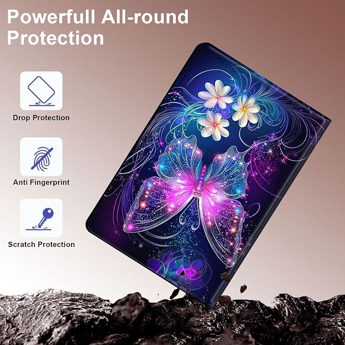 Case for Samsung Galaxy Tab A11 Plus 2026 &amp Galaxy Tab A9+ 11 Slim Smart Stand Cover with Auto Wake/Sleep Shockproof Protective Shell for Work &amp School Astronaut