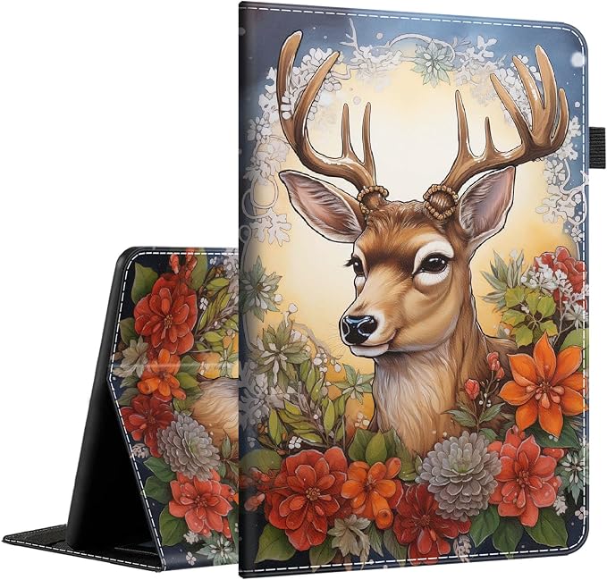 Case for Amazon Kindle Fire Max 11 Case (13th Gen 2023 Release) 11，Slim Fit Foldable Standing Cover Case with Auto Sleep/Wake for Fire 11 Max Tablet，Skull and Fire