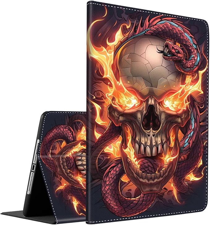 Case for iPad (A16) 11th Generation 11 Inch (2025) iPad 10th Generation 10.9 Inch (2022)，Slim Fit Foldable Standing Cover Case with Auto Sleep/Wake ，Moth Moon