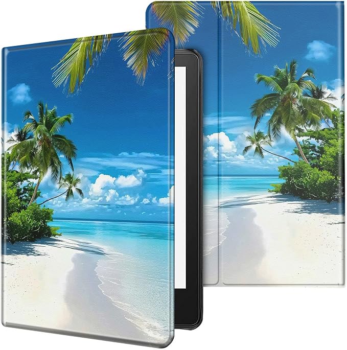 Case for All-New Kindle Paperwhite 12th Generation 7 inch 2024 &amp Kindle Colorsoft Signature Edition 2024 Lightweight Protective PU Leather Smart Stand Cover with Auto Wake Sleep - a Beautiful Gala
