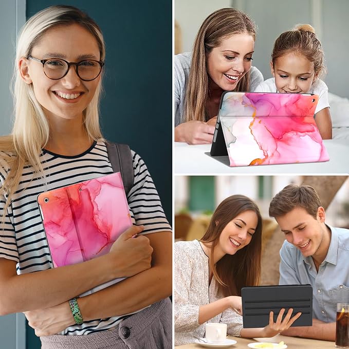 Case for iPad 6th/5th Generation 2018/2017 for iPad Air 2 2014 / Air 1 2013 9.7 inch Multi-Angle Viewing Stand 9.7 Cover Folio Auto Wake/Sleep iPad 6/5 Gen Case (Colorful Tree)