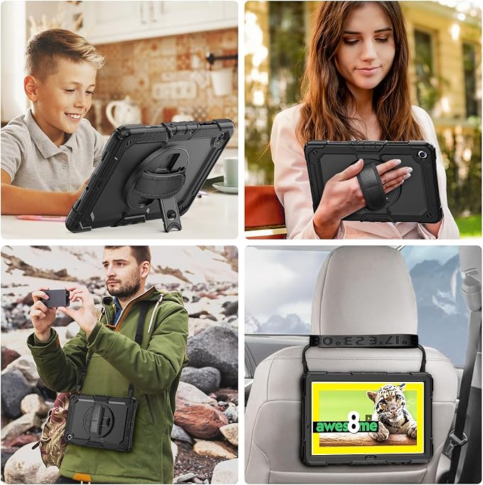 Case Compatible with Galaxy Tab A11 Plus 2026/ A9 Plus 2023 11-Inch Model SM-X230/SM-X236/SM-X238/SM-X210/SM-X216/SM-X218 with Screen Protector Pen Holder Stand Shoulder Strap Handle Grip