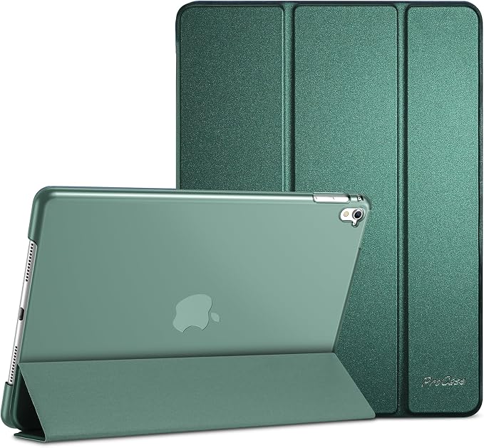 ProCase Smart Case for iPad Pro 9.7 Inch 2016 -Black | Ultra Slim Lightweight Stand Shell with Translucent Frosted Back Cover for iPad Pro 9.7”(A1673 A1674 A1675)