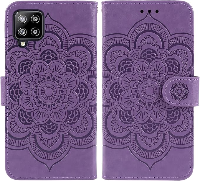 Case for Galaxy A42 5G Case Galaxy M42 5G SM-A426 Wallet Case with Tempered Glass Screen Protector Leather Flip Credit Card Holder Stand Phone Cover Cases for Samsung Galaxy A42 5G Blue