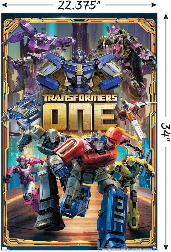 Hasbro Transformers: One - Group Wall Poster, 34L" x 22.4W", Unframed Version