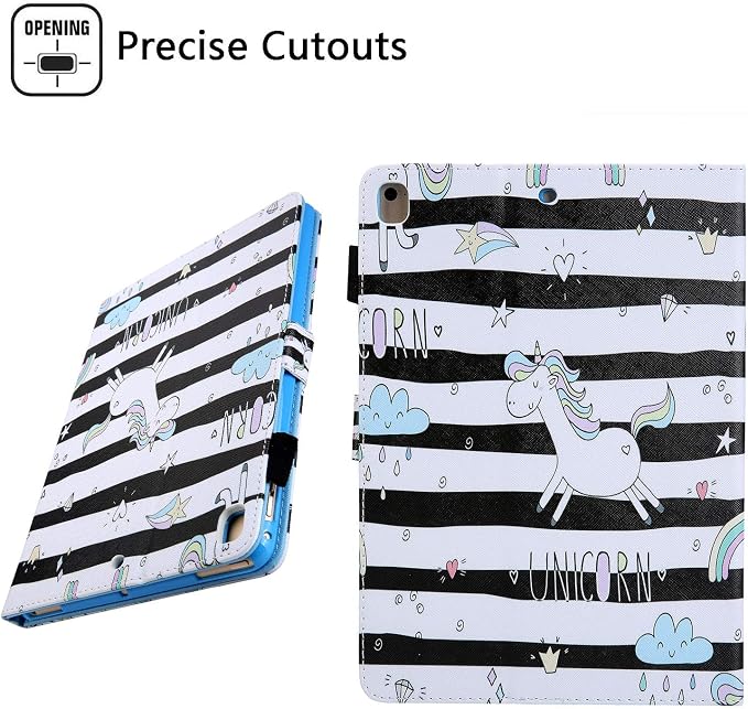 for Apple iPad 10.2 Case 9th/8th/7th Generation Cover (2021/2020/2019) with Auto Wake/Sleep Ultra Thin Lightweight Trifold Stand Folio PU Leather &amp Hard Back Hybrid Cover Almond Blossom