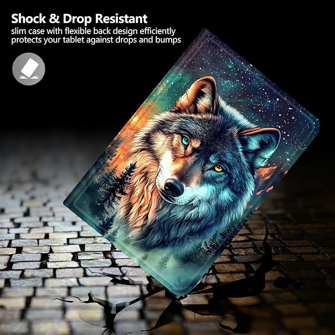 Case for Fire 7 2019/2017/2015Black Cat Purple Roses | DIGTIALL Slim Cover for Fire 7 Tablet 9th/7th/5th Gen 7.0 Folding Stand Protective Case Auto Sleep/Wake Smart Shell