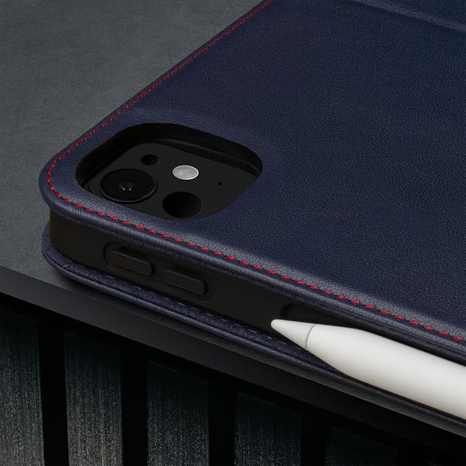 TORRO Case Compatible with iPad Pro 11” M5 / M4 (2025/2024) – Premium Leather iPad Pro 11” 2025/2024 Case with Stand Function Apple Pencil Connectivity and Wake/Sleep Function (Black)