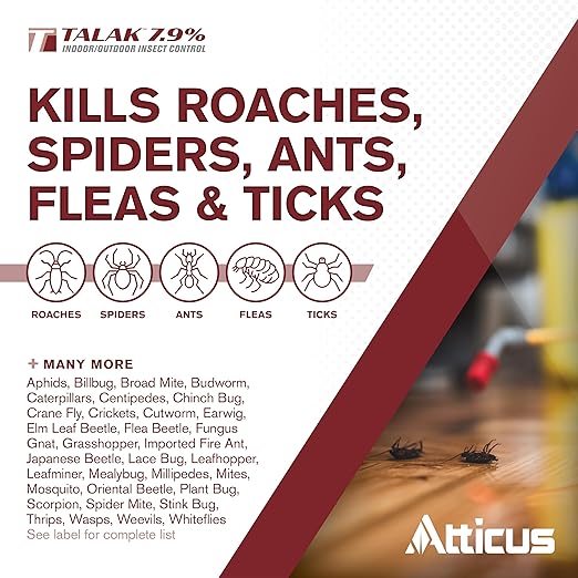 Atticus Talak 7.9% Indoor/Outdoor Insect Control - Bifenthrin Concentrate (32 Ounce)