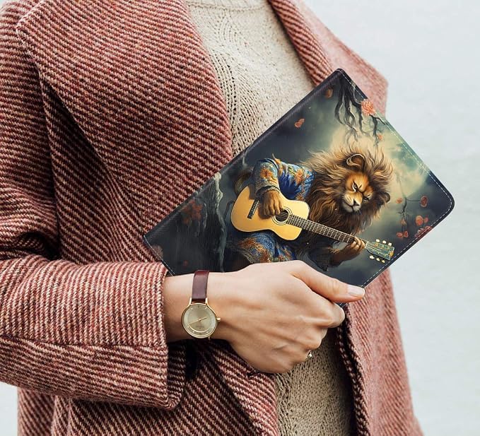 Case for Samsung Galaxy Tab S10 Plus 2024/ S9 Plus/ S9 FE Plus 5G 12.4 Inch 2023 Slim PU Leather Stand Folio Cover with Auto Wake Sleep Abstract Paint Dogs