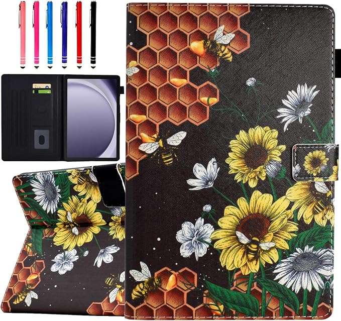 Case for Galaxy Tab A11+ Plus 2026/ A9 Plus 2024 11-Inch Funut PU Leather Folio Cover Multi-Angle Stand with Auto Wake/Sleep Case for Samsung Galaxy Tab A9 Plus/A9+ Tablet Bird