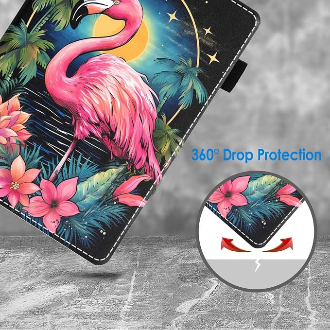 Case for Amazon Kindle Fire HD 10 Tablet 10.1 (9th/7th Generation 2019/2017 Release) Slim Folding Stand Folio Cover with Card Slot &amp Auto Wake/Sleep - African American Girl