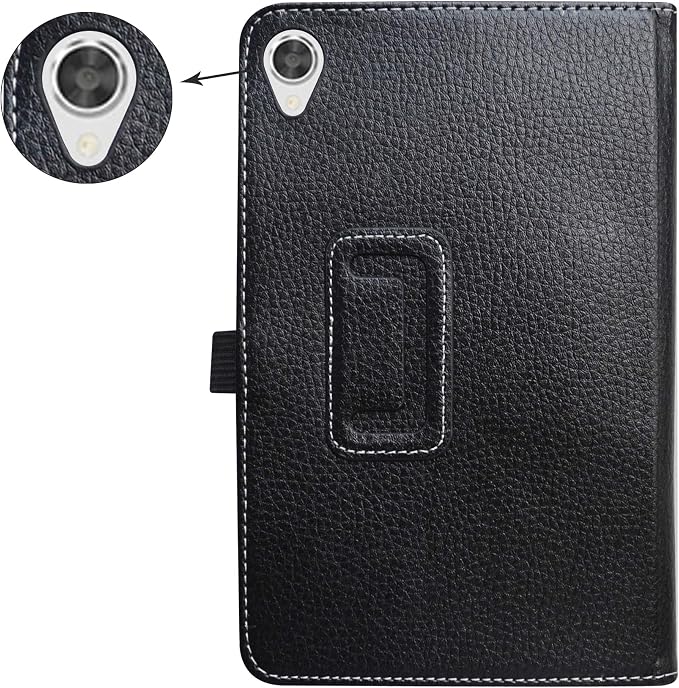 Bige for Lenovo Tab M8 FHD (2nd Gen) CasePU Leather Folio 2-Folding Stand Cover for Lenovo Tab M8 FHD (2nd Gen) TB-8705F 8 Tablet(Only fit Lenovo TB-8705F)Black
