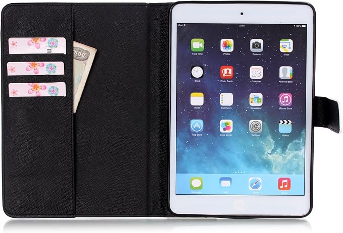 Case for iPad mini 1 2 3 4 Mini 5 Leather Smart Kickstand Case Flip Wallet Protective Case Compatible with iPad mini 1 2 3 4 Mini 5 2019 Pink Gold Marble