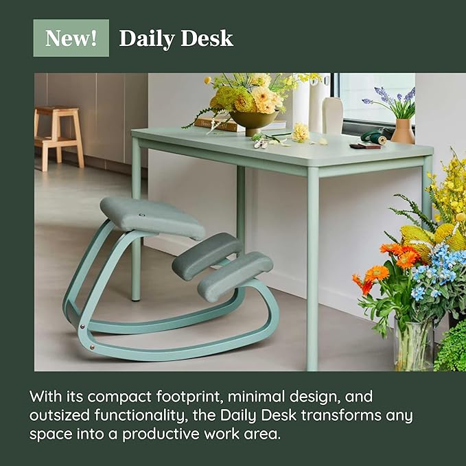 Branch Daily Desk - Functional at Home Office Desk with Effortless Assembly, Timeless Design, Rounded Corners, and Built-in Cable Notch - 58” W x 27” H x 24” D - Walnut - Charcoal
