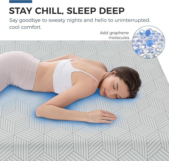 FATHOM Firm King Mattress 12 Inch Memory Foam Mattress King Size Bed in a Box for Back Pain Relief and Cool Sleep with Gel Foam and Removeable Fiberglass Free Cover, CertiPUR-US Certified