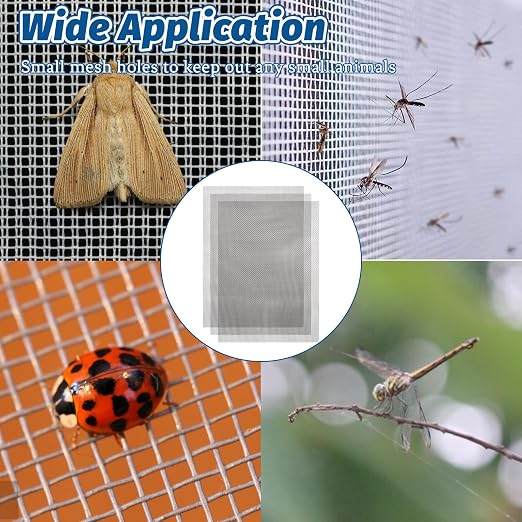 6 Pack 8.27 x 5.9 Inch Stainless Steel Wire Mesh Screen, 20 Mesh Woven Metal