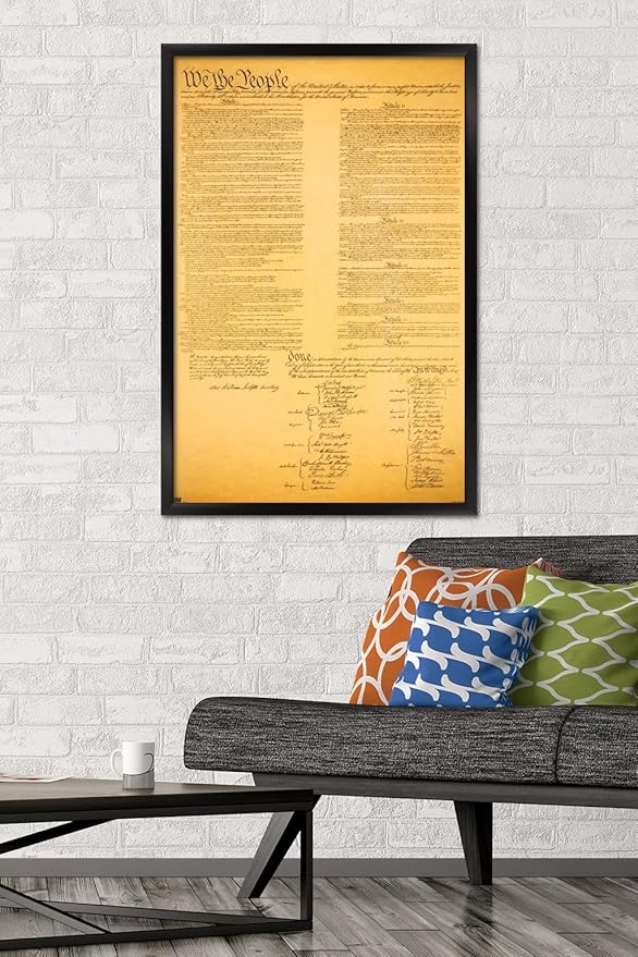 Trends International The Constitution Wall Poster, 22.375" x 34", Black Framed Version