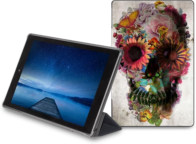 caseable Fire Tablet Cover with Blossom Bird Design