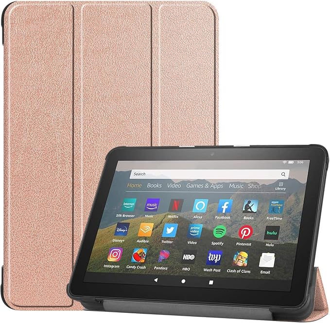 Tablet CaseSlim Soft TPU Back Smart Magnetic Stand Protective Cover[Sleep/Wake] Incompatible with iPad Samsung TCL 11in Tablets.(Dark Green)