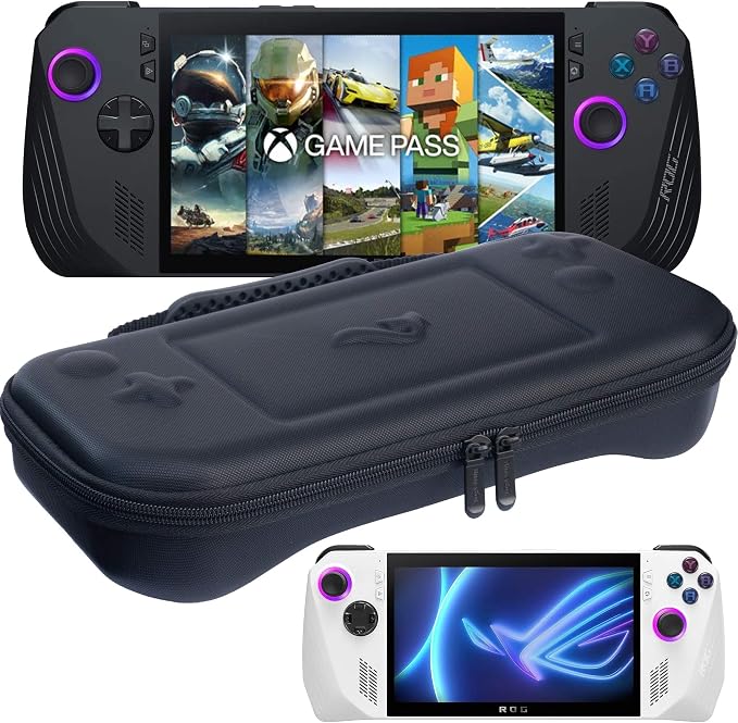 ButterFox Slim Carrying Case Bag for ASUS Rog Ally X (Black/Blue)