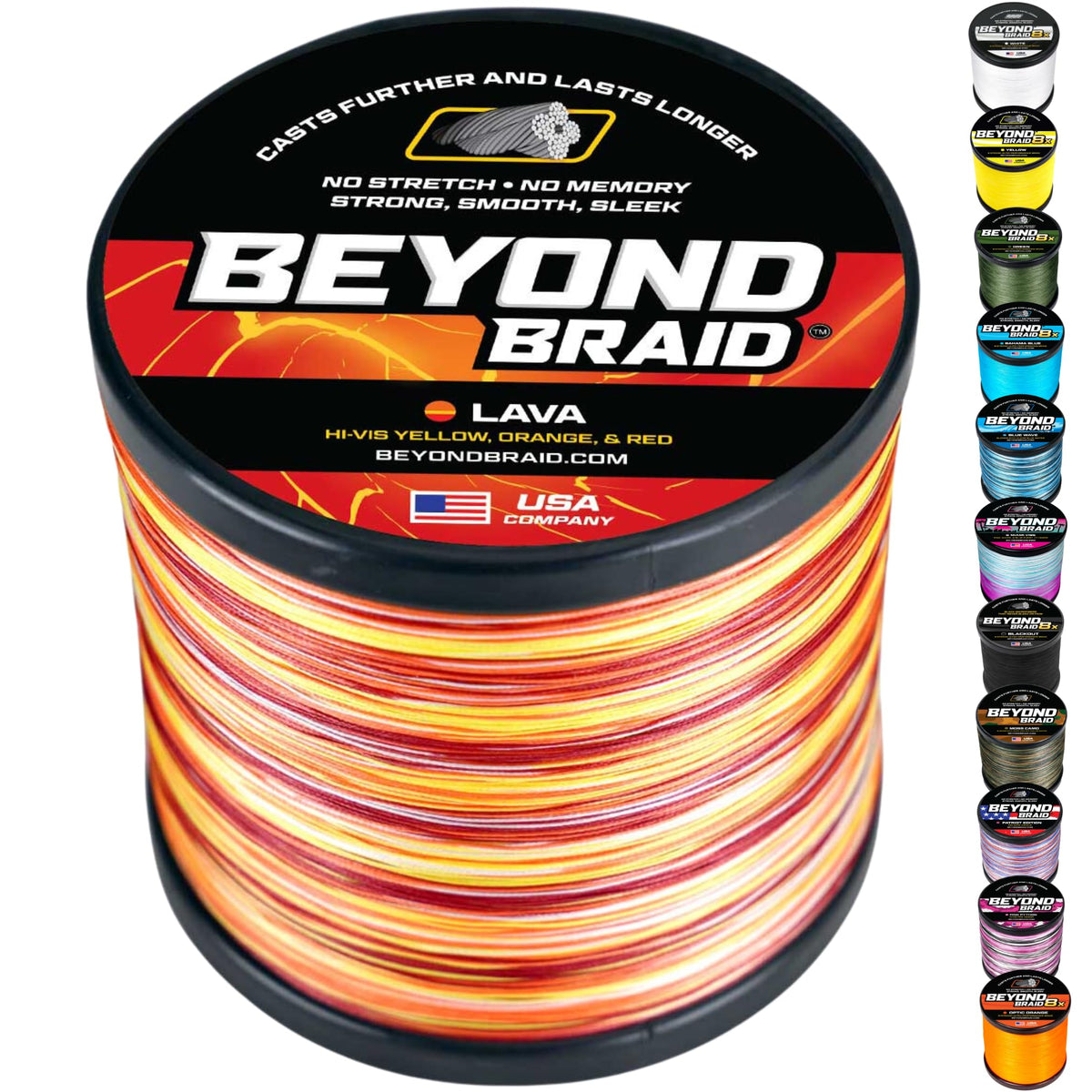 Beyond Braid Lava 500 Yard Spool 10LB