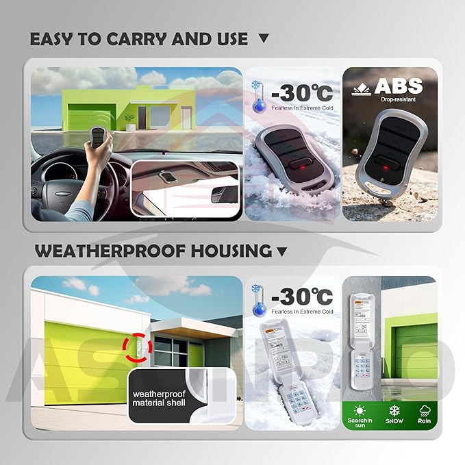 Genie Garage Door Opener Keypad & Remote GK-R G3T-R, Wireless Keyless Intellicode【10-Year-Warranty】