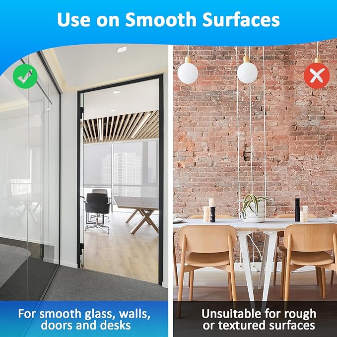 White Board Paper with 2 Markers, Large Dry Erase Contact Paper, Peel and Stick Whiteboard Sticker, Self-Adhesive White Board Roll Wallpaper for Office/Home/Drawing (35.4"×78.7")