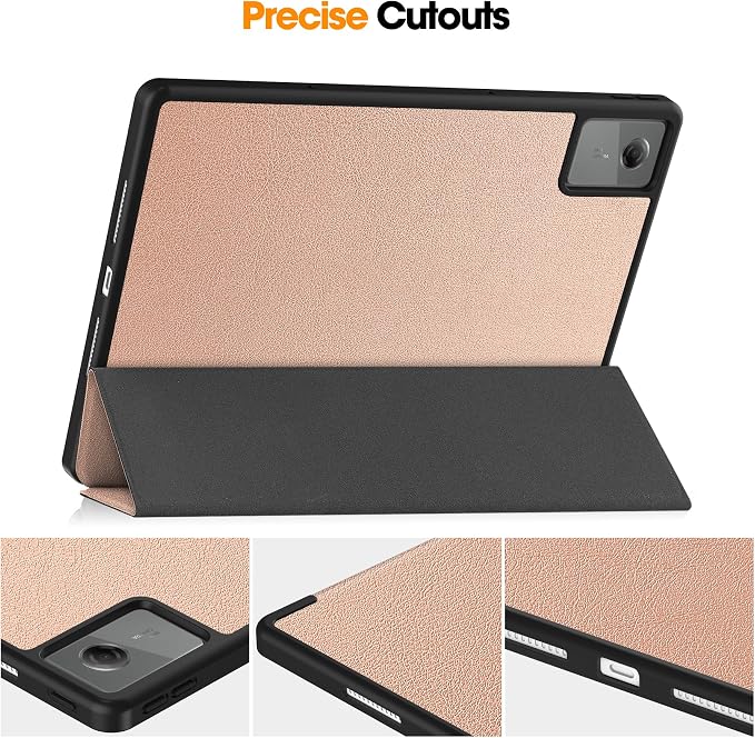YRH for Idea Tab Pro 12.7 inch Case 2025 with Pen Holder Soft TPU Back Tablet Cover Case with Auto/Sleep (Black)