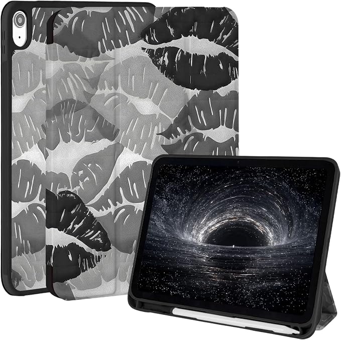 Case for iPad 9th/ 8th/ 7th Generation Case 10.2&amp10.5 Inch (2021/2020/2019 Release) Slim Lightweight Soft Trifold Back Cover with Pencil Holder &amp Auto Sleep/Wake CoverBeige Checkered