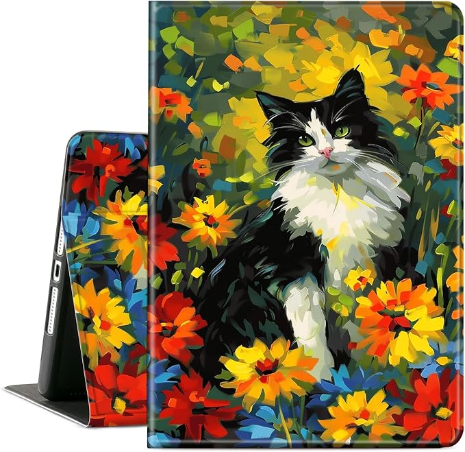 Case for Microsoft Surface Pro 11/10 / 9 13 InchPU Leather Cute Slim Folio Adjustable Stand Cover Case for Surface Pro 11th Edition AIAutumn Red Forest