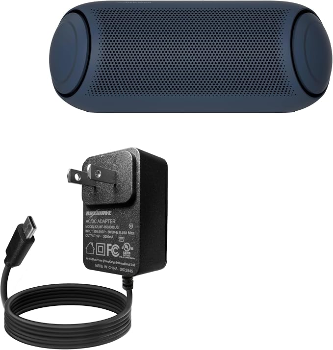 BoxWave Charger Compatible with LG XBOOM Go PL7 - Wall Charger Direct (15W) Rapid Charge Your Device with Built-in 3ft Cable
