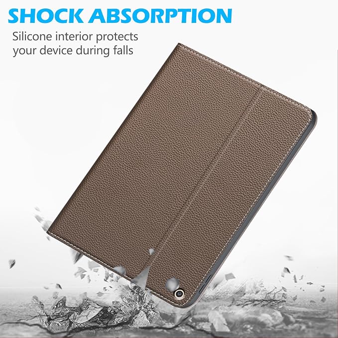 Case for 10.2-inch iPad 7th/8th/9th Gen (2019-2021 | Microfiber Leather ，Shockproof Smart Cover | Adjustable Stand | Auto Wake/Sleep | Multiple View Angles | Black