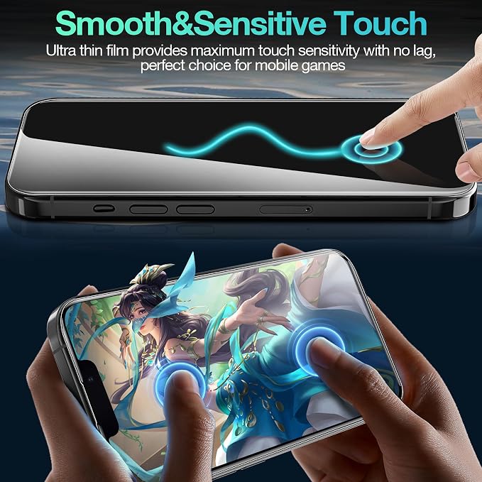 3 Pack Flexible Film Screen Protector for iPhone 12 Pro Max Non-breakable Soft TPU Hydrogel Film for iPhone 12 Pro Max Screen Protector Film (NOT Glass)