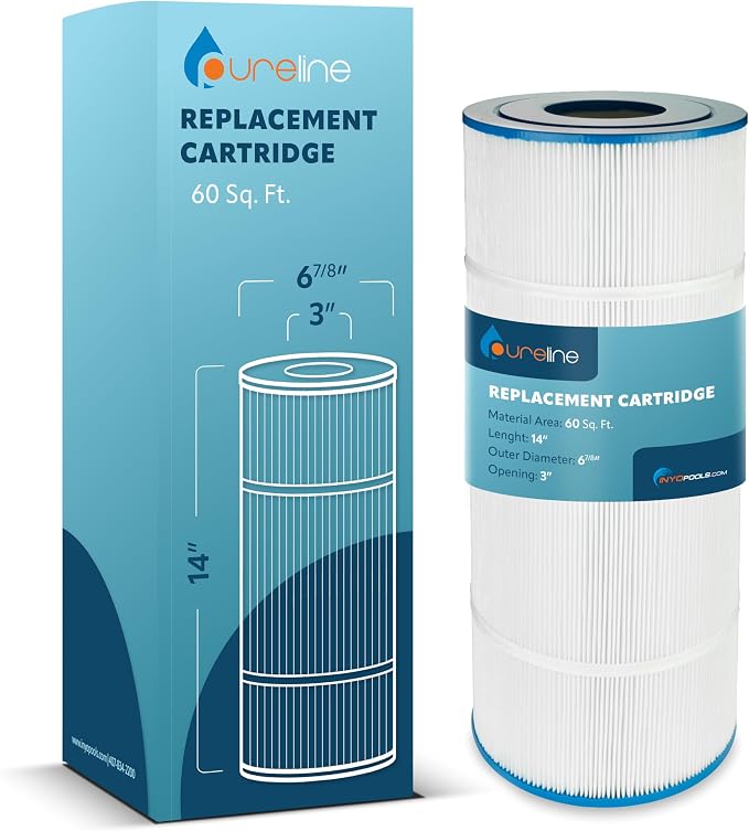 Pureline 60 Sq Ft Pool Replacement Cartridge Filter, Compatible