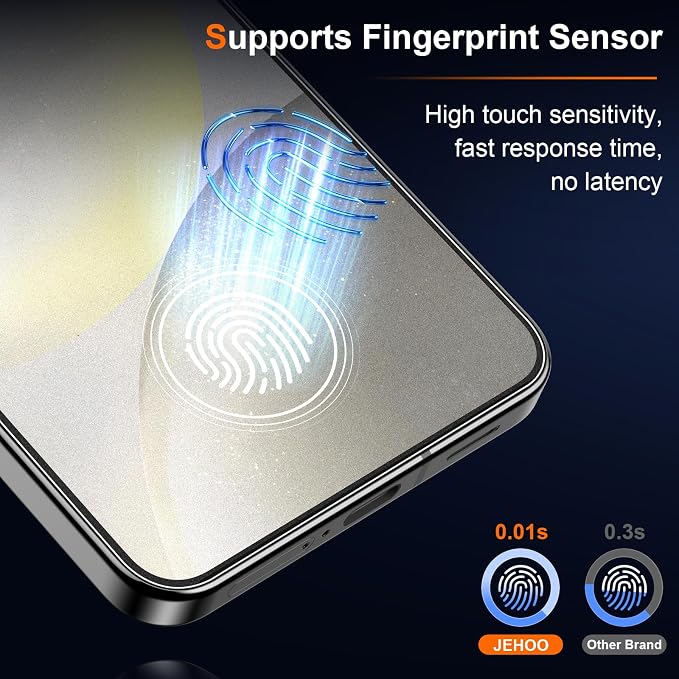 [2 Pack] Matte Screen Protector for Samsung Galaxy S22 9H Tempered Glass Ultrasonic Fingerprint Support Anti-glare Scratch-Resistant Bubble-Free