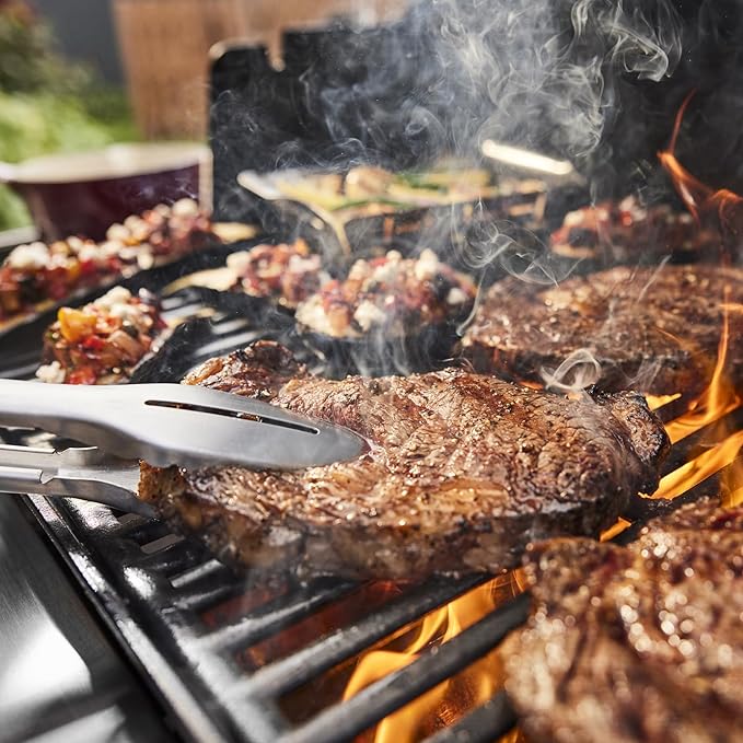 Weber Genesis E-415 Natural Gas Grill for Outdoor Grilling, 4 Burners, Black