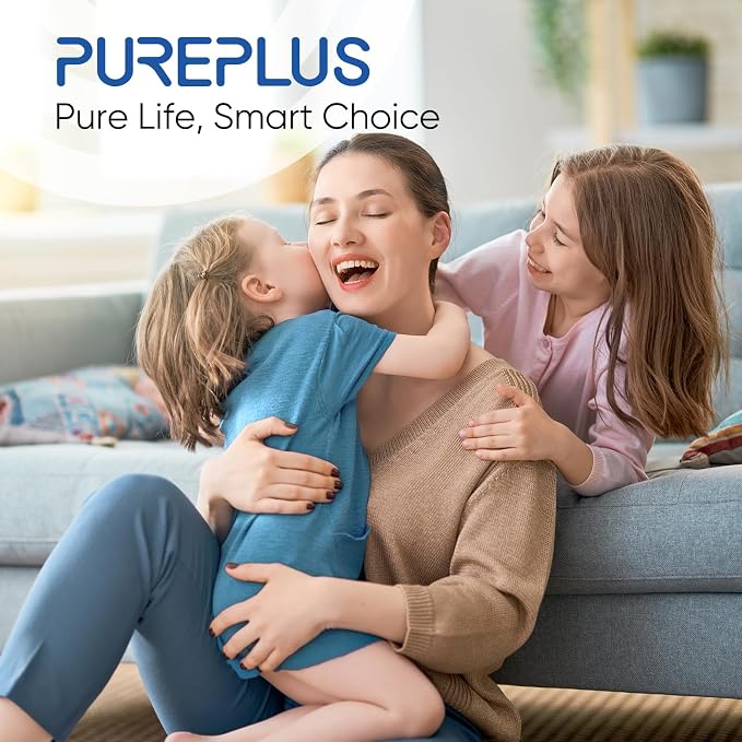 PUREPLUS 5 Micron 10" x 2.5" Whole House Grooved Sediment Home Water Filter