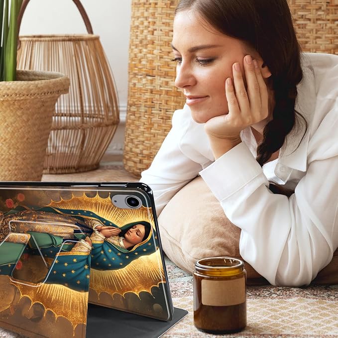 for iPad 10.2 Rotating Case 360° Protection Adjustable Kickstand Cover for iPad 10.2 (7th8th9th Generation) Shockproof Durable Lightweight PU Leather for iPad 10.2 Stand Case Basketball
