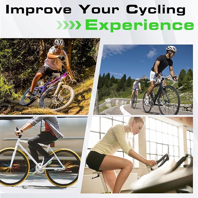 Zacro Bike Seat Cushion - Gel Padded Bike Seat Cover for Men Women Comfort, Extra Soft Exercise Bicycle Seat Compatible with Peloton, Outdoor & Indoor Bike Saddles
