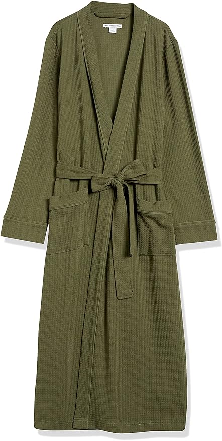 Amazon Essentials Women's Lightweight Waffle Full-Length Robe (Available in Plus Size)