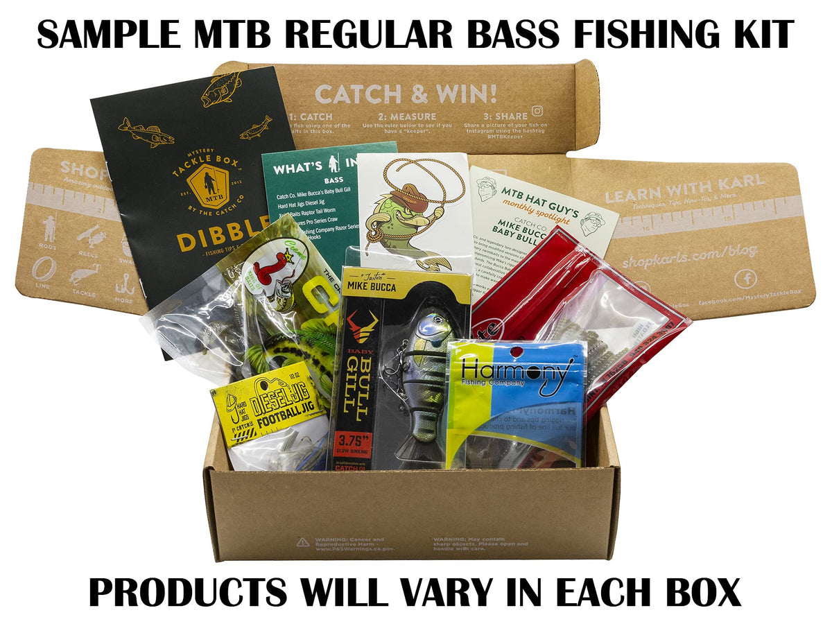 Catch Co Mystery Tackle Box Binge 4-Pack Bass Fishing Bundle